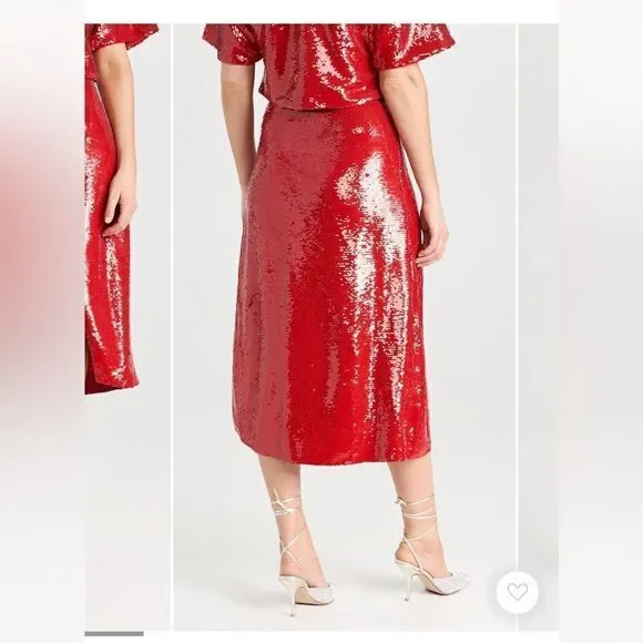 Le Superbe Jolie Sequin Midi Skirt NWT - Picture 4 of 11